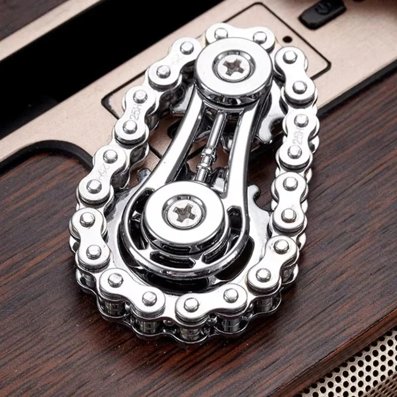 Metal Sprockets Flywheel Fingertip Gyro Fidget Spinner | Antistress Anxiety EDC Fidget Toy