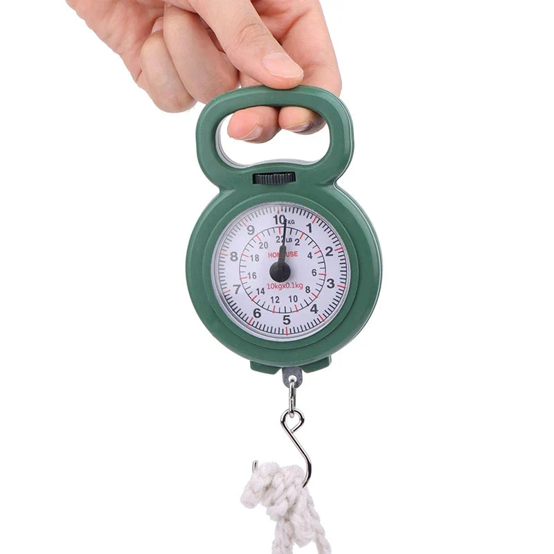 Portable 10kg Spring Hanging Scale | Mini Digital Food and Luggage Scale