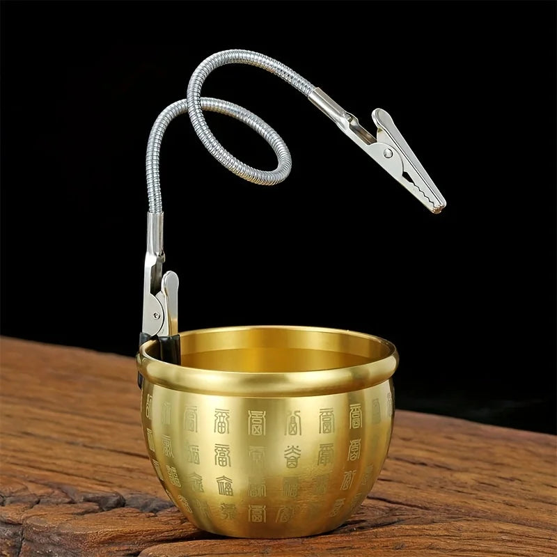 3pcs Stainless Steel Portable Vertical Mosquito Coil Holder Stand | Adjustable Dual Alligator Clips, Anti-Tilt Design