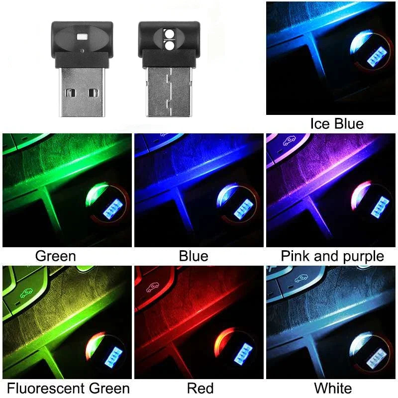 Mini USB LED Car Light | Auto Interior Atmosphere Lamp