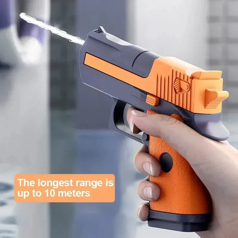 Mini Desert Eagle Water Gun | Continuous Firing Outdoor Water Pistol for Kids, Summer Beach Toy