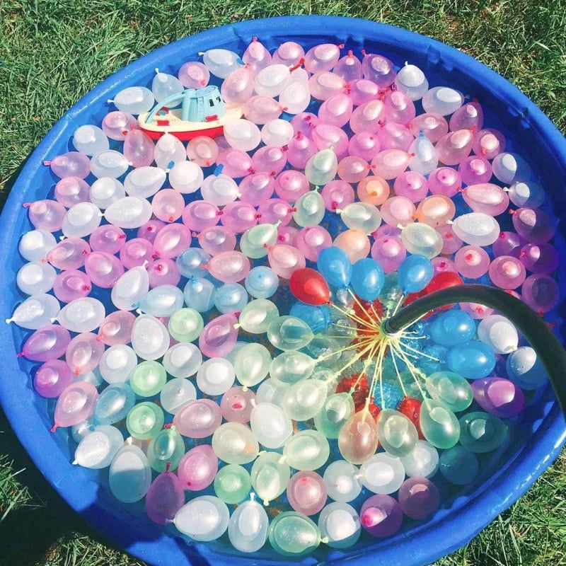 Automatic Fill Water Balloons 111Pcs | Rapid Self-Sealing Water Bombs for Outdoor Summer Fun
