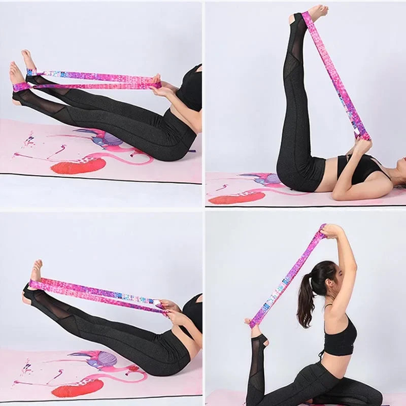 Yoga Mat Strap | Elastic Stretching Band for Pilates and Ballet