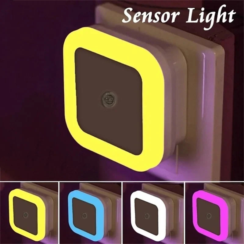 Wireless Sensor LED Night Light | Auto-On Mini Square Lamp for Baby Room