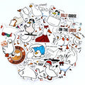 Kawaii Call Duck Stickers 10/50/100pcs | Cute Cartoon Decals for Kids DIY Laptop Scrapbook Stationery