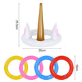 Unicorn Inflatable Ring Toss Game | Kids Birthday Party Beach Pool Toy