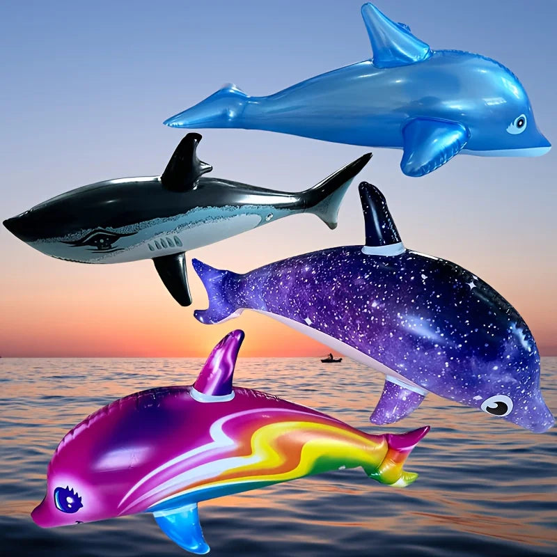 Inflatable Dolphin Pool Toys | Summer Splash Water Party Decorations