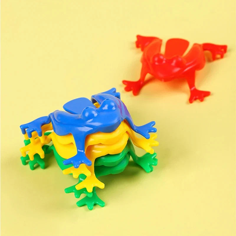 50PCS Jumping Frog Bounce Frogs | Novelty Stress Relief Toy Set for Kids and Adults