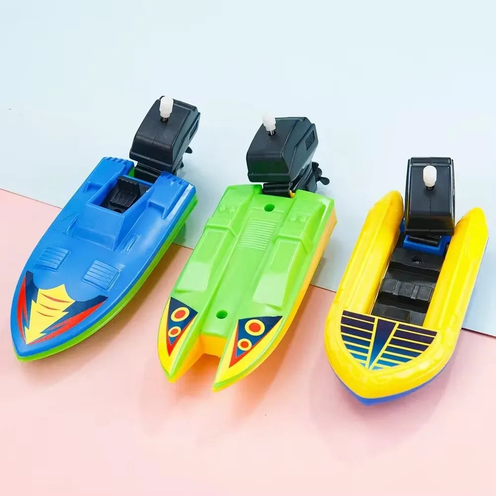 Wind-Up Speed Boat Toy | Floating Bath Toy for Kids