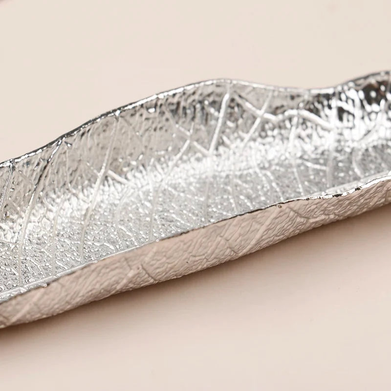 Metal Bodhi Leaf Incense Tray | Zen Incense Burner and Ash Catcher