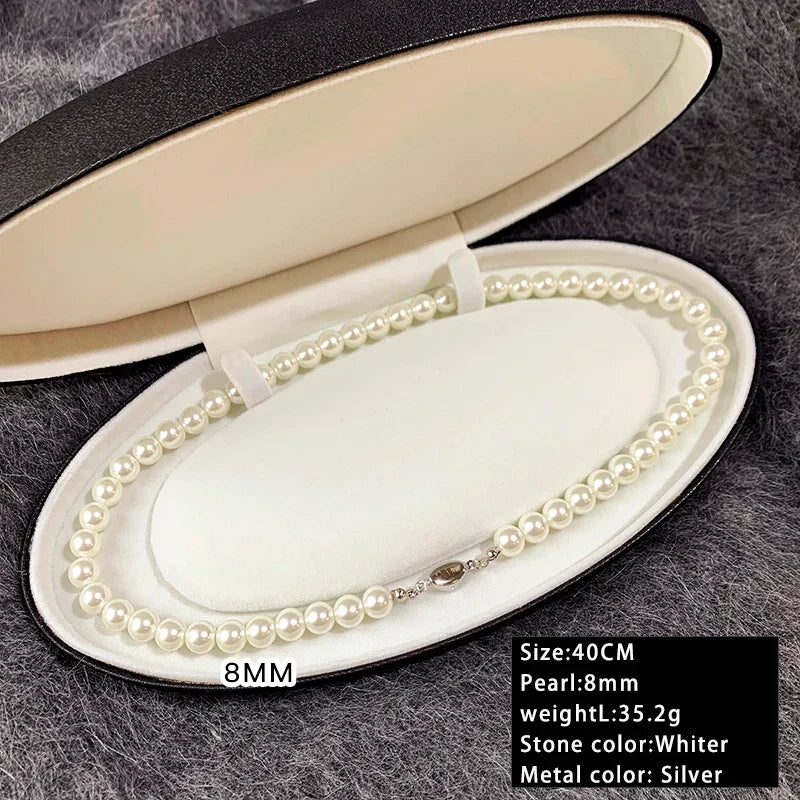 Taoya Imitation Pearl Beaded Necklace | Classic Fashion Jewelry for Women