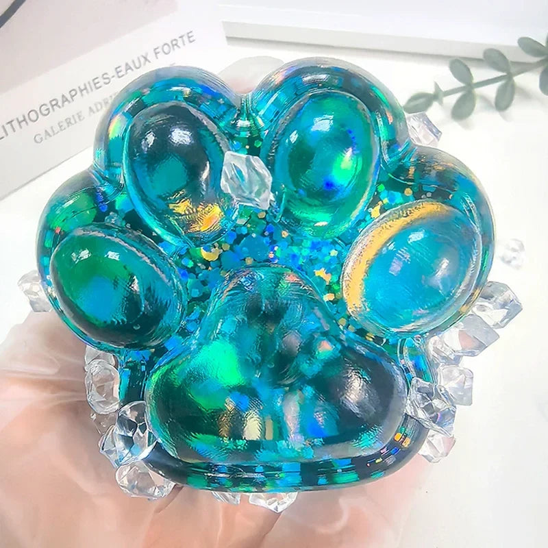 Squishy Cat Paw Stress Relief Toy | Cute Sticky Decompressing Pinching Gift