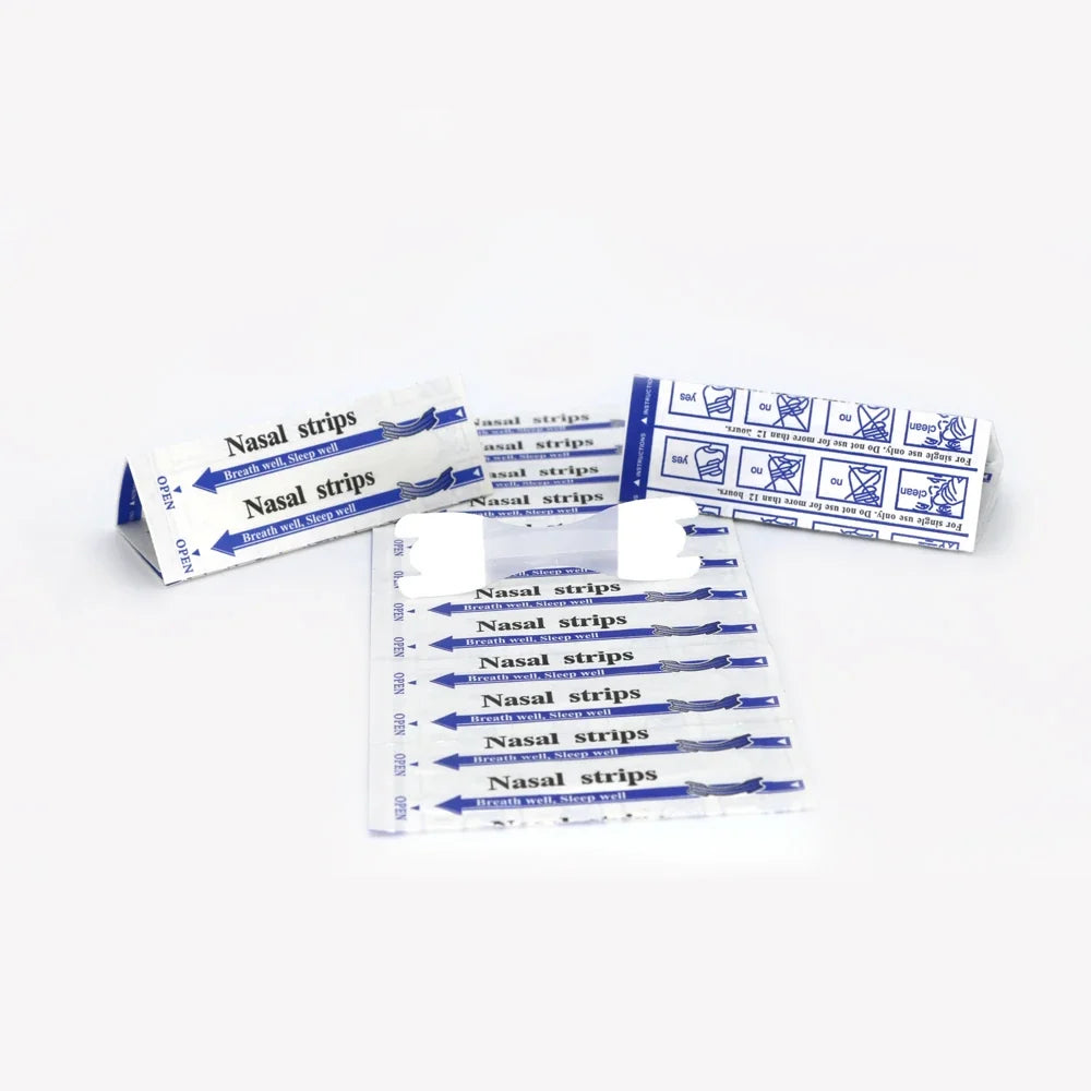 Transparent Nasal Strips 50 Pack | Anti-Snoring Nose Strips for Better Breathing