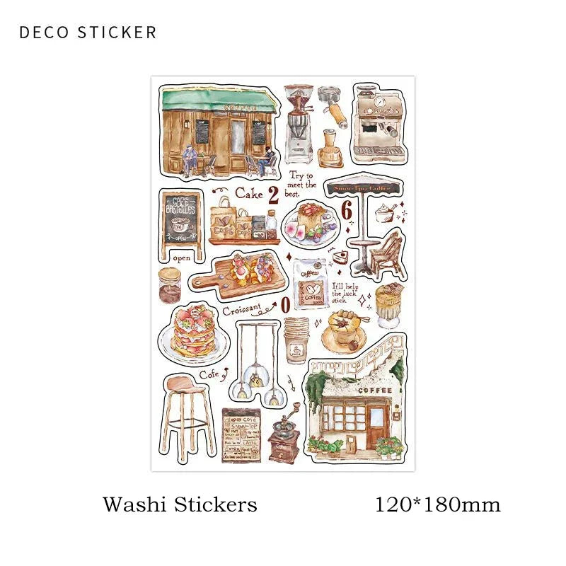 DIY Washi Paper Sticker Pack | Creative Scrapbook Decorative Stickers