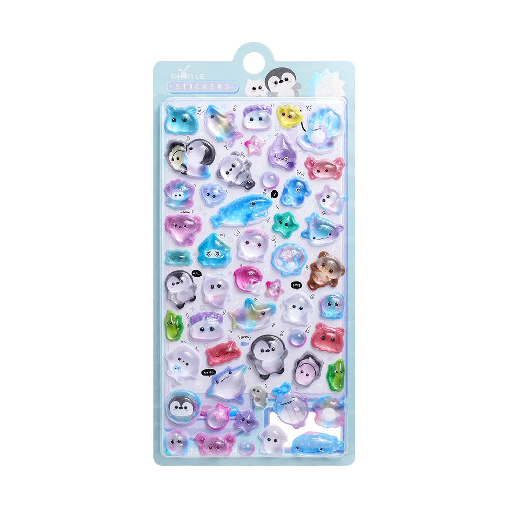 3D Food Stamping Seal Sticker | Japanese Anime Decorative Craft Stickers for Kids