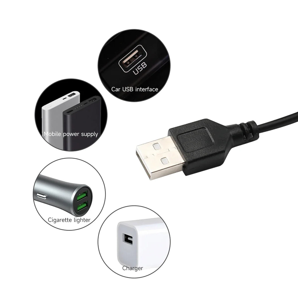 USB Car Interior LED Strip Light | 5V Ambient Lighting for Dash, Floor, Foot, Seat, Door