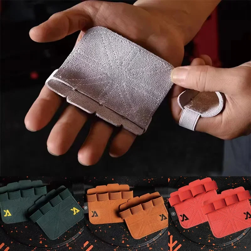 Fitness Gloves for Weightlifting | Cowhide Hand Support for Gym Workouts