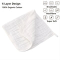 Large Muslin Burp Cloths | Extra Absorbent Baby Hand Washcloths