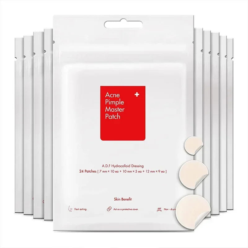 24 Pcs Hydrocolloid Acne Patches | Pimple Spot Treatment Stickers for Face