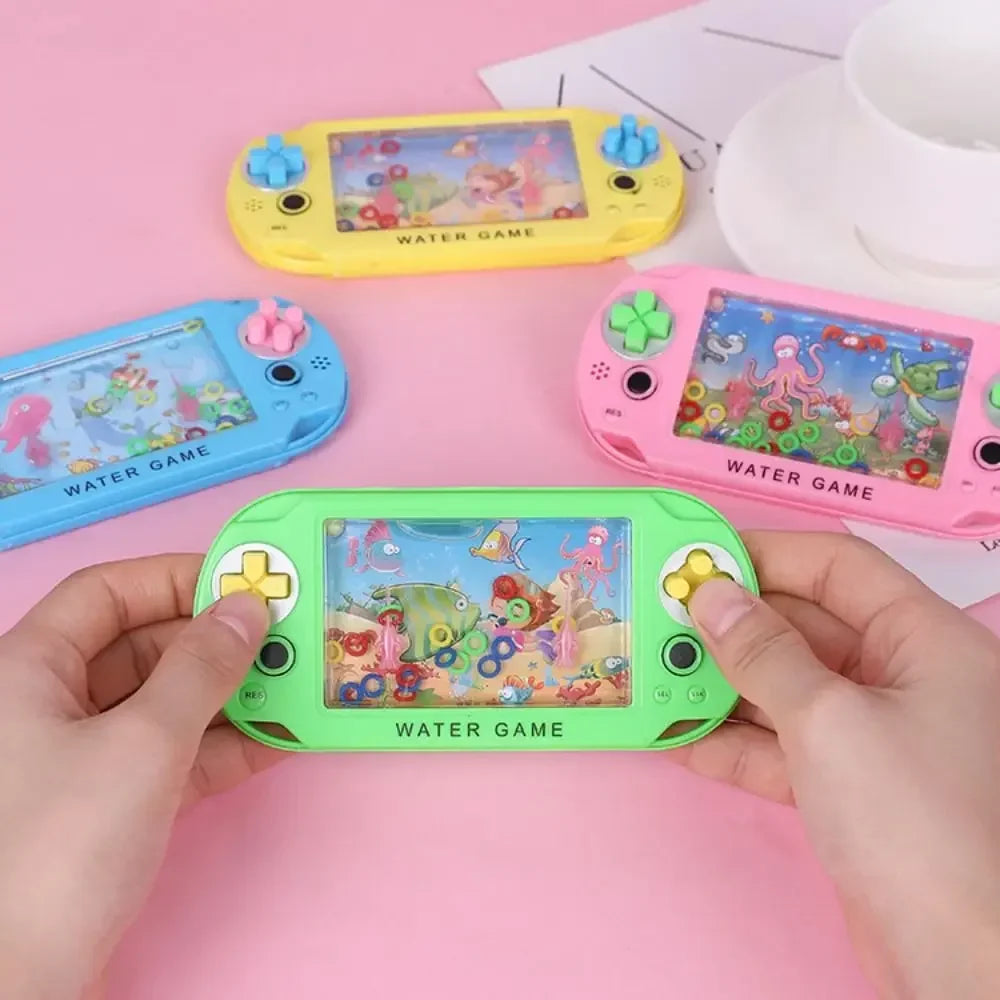 Water Ring Game Machine | Retro Handheld Squeeze Toy for Kids
