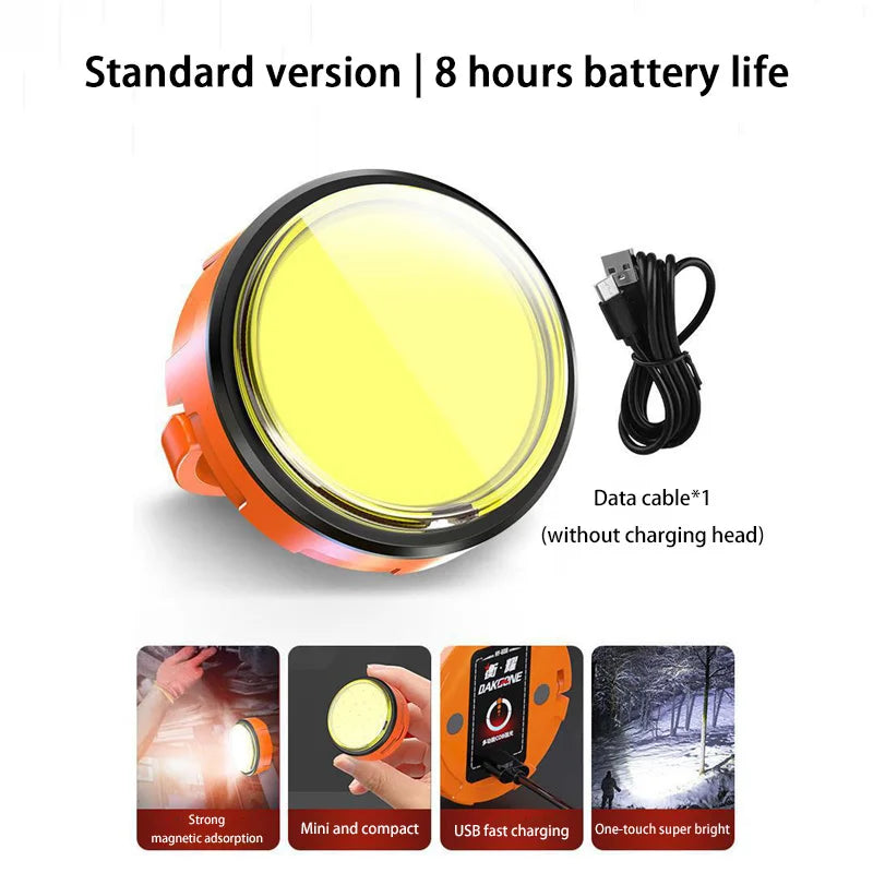 Portable Magnetic Work Light | Strong LED Flashlight Keychain