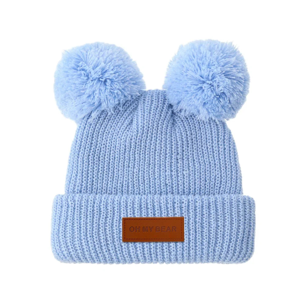 Solid Knit Baby Beanie | Unisex Infant Hat for Fall and Winter