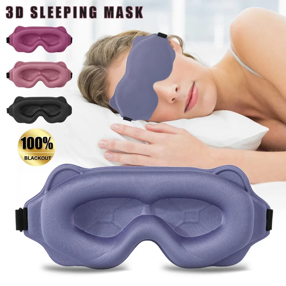 3D Sleep Mask | Contoured Eye Shade for Total Light Blocking
