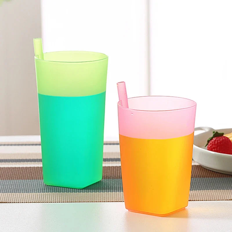 Children Infant Baby Sip Cup | Built-in Straw Drinking Mug