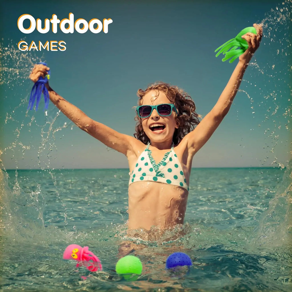 Sensory Octopus Water Balls for Kids | Fun Pool and Bath Toys