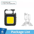 Super Bright MINI COB Keychain Flashlight | Rechargeable LED Camping Light with Magnet