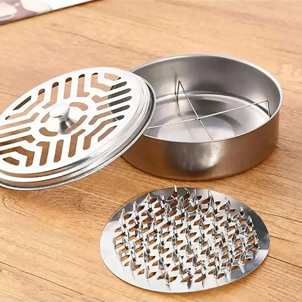 Mosquito Coil Holder with Cover | Portable Insect Repellent Rack for Home and Camping