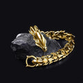 Hip Hop Punk Dragon Bracelet | Unisex Metal Chain Bracelet