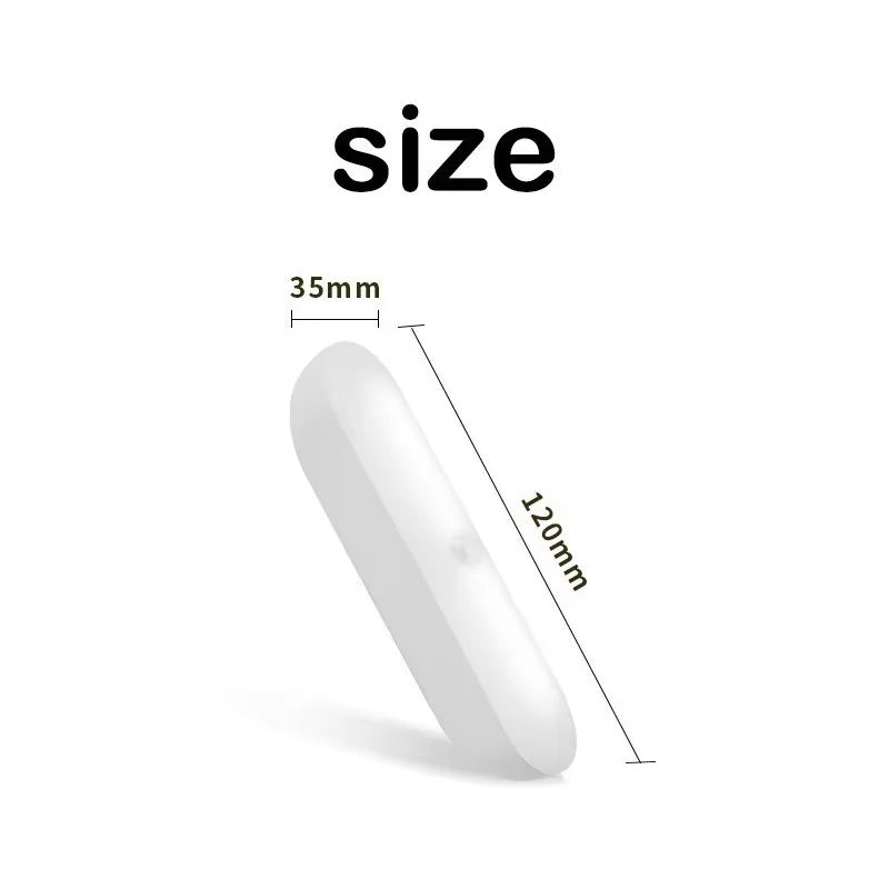 Wireless LED Motion Sensor Night Light | USB Rechargeable Magnetic Closet Lamp