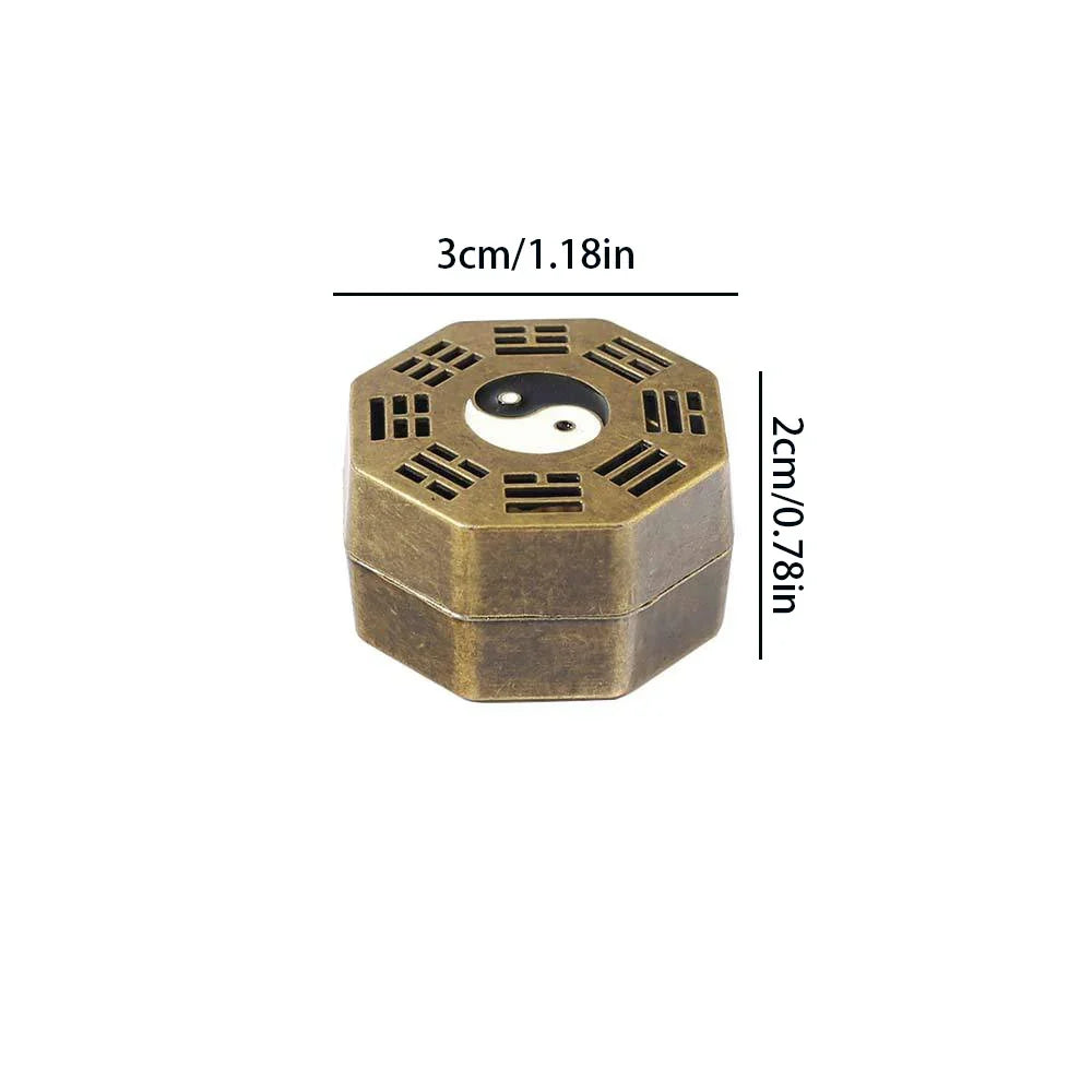 Mini Eight Diagrams Incense Stove | Metal Indoor Incense Burner Tray