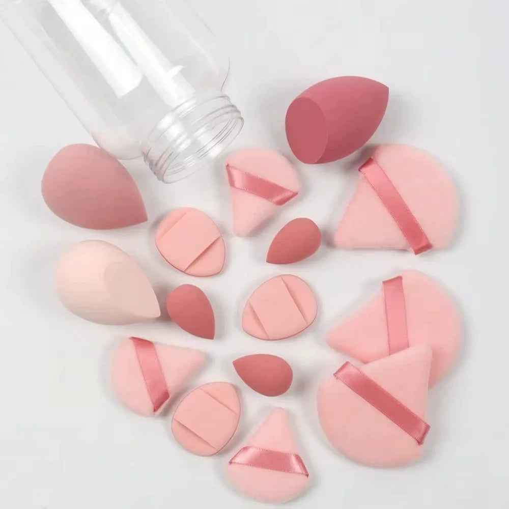 12/15Pcs Makeup Sponge Set | Latex-Free Beauty Blender Puff Kit