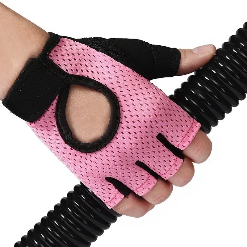 Fingerless Gym Gloves | Breathable Weightlifting Gloves with Gel Pads for Men and Women