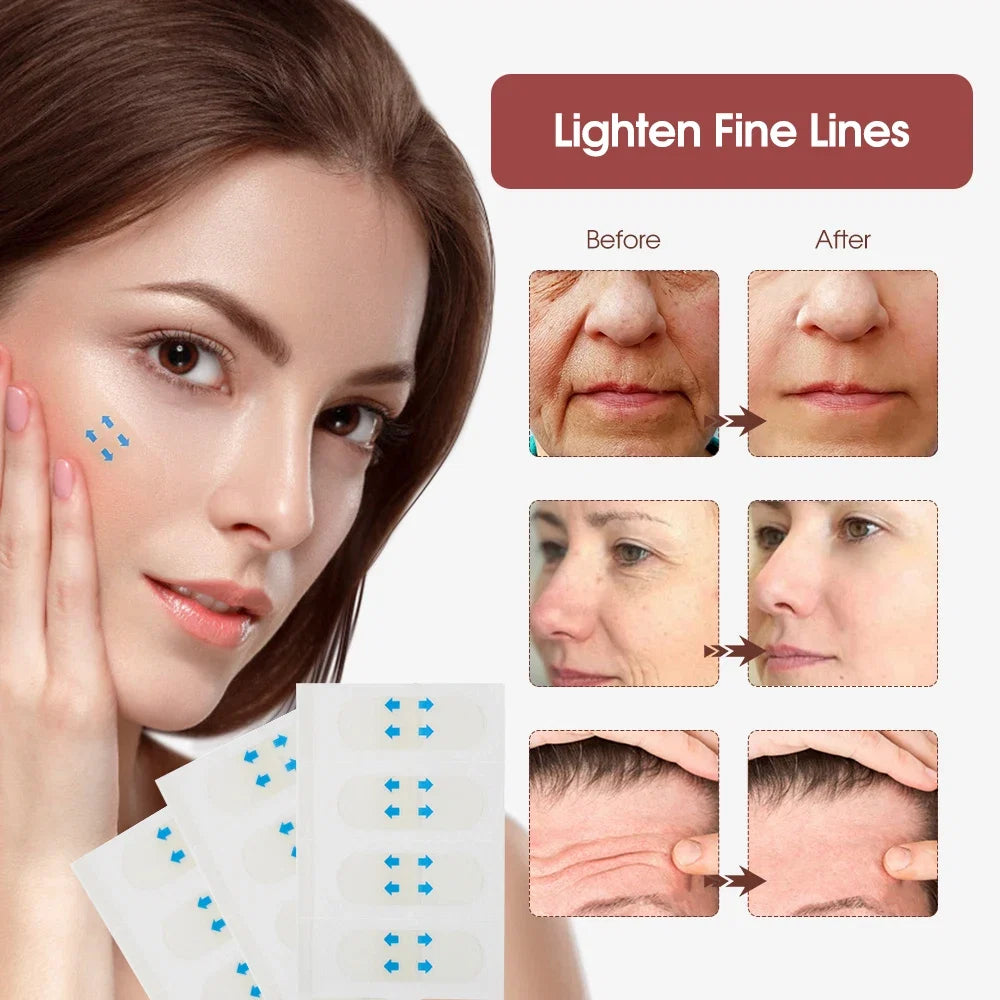 80-Piece Invisible Face Lifting Tapes | Instant V-Shape Facial Slimming Stickers