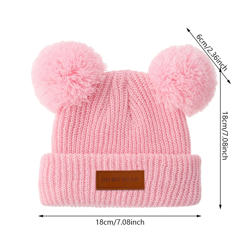 Solid Knit Baby Beanie | Unisex Infant Hat for Fall and Winter