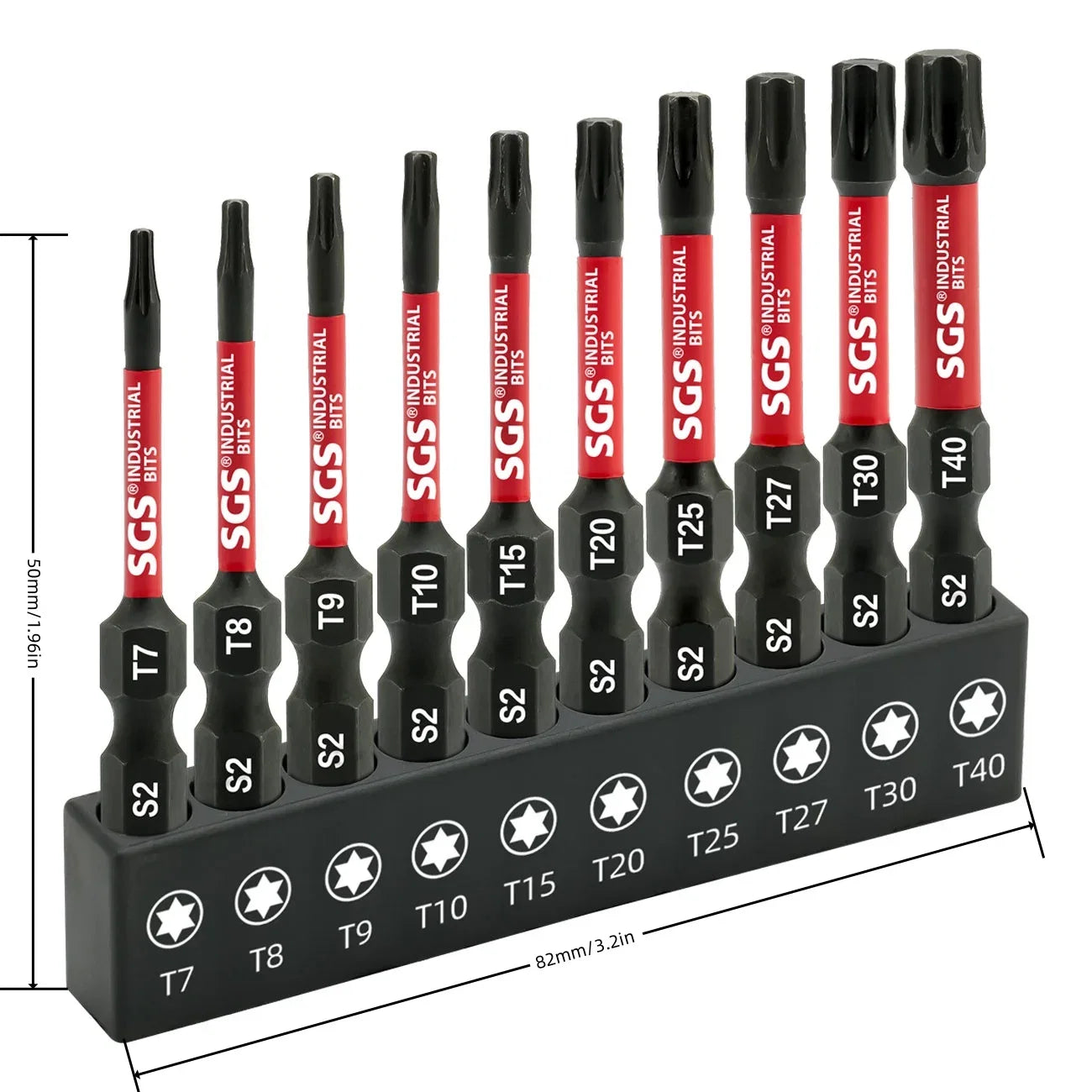 10-Piece Magnetic Star-Shaped Bit Set | Professional S2 Alloy Steel Torx Screwdriver Bits for Impact Drills