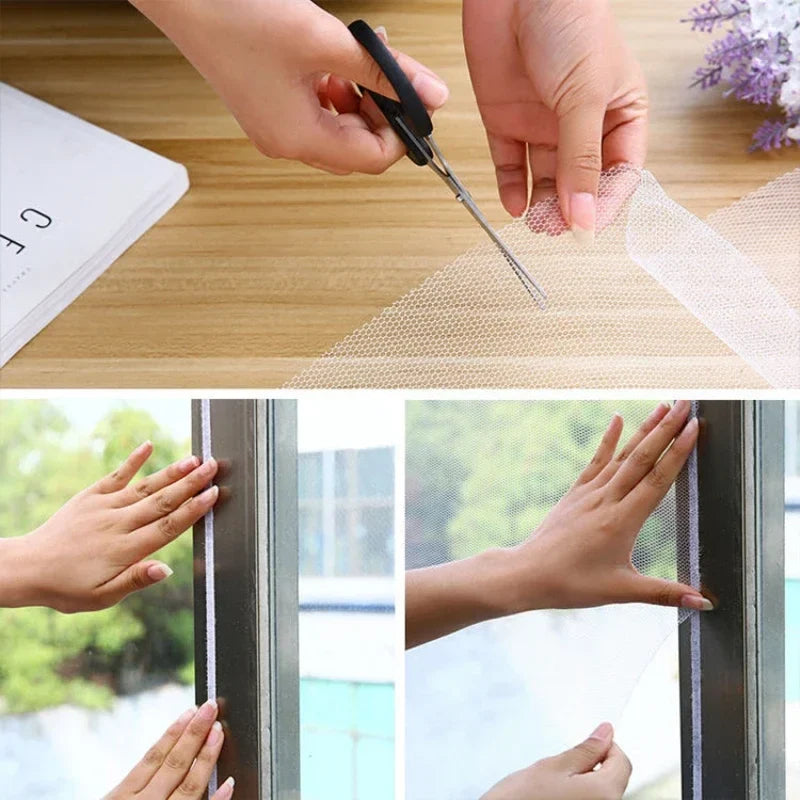 DIY Mosquito Net Window Screen | Self-Adhesive Bug Mesh for Home