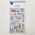 Creative London Vacation Stickers Set | Scrapbook and Diary Decoration Kit
