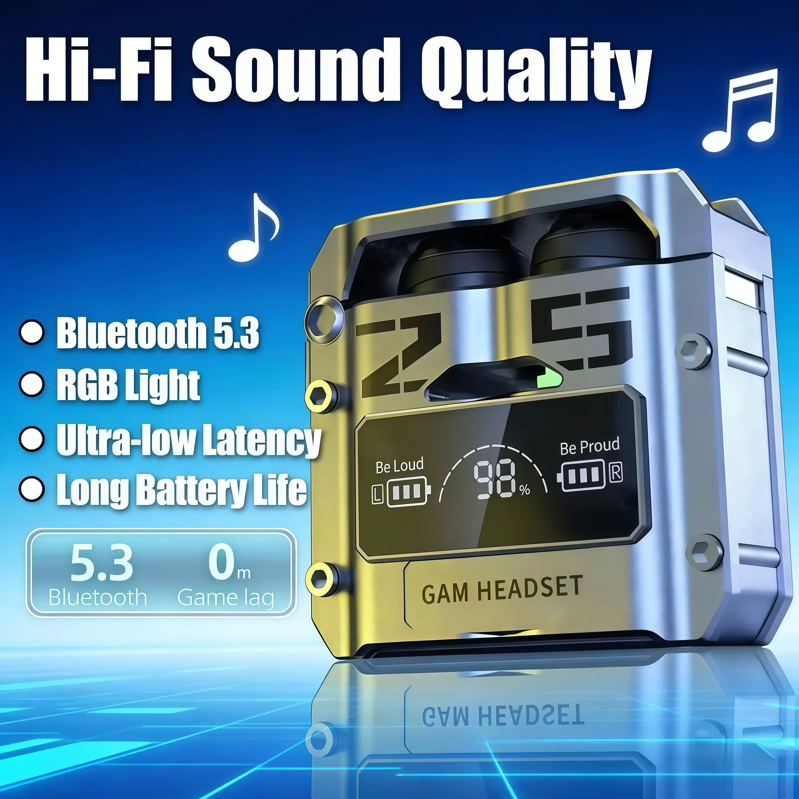 2026 New M25 TWS Wireless Earbuds | Bluetooth 5.3 Sports Headphones with LED Display