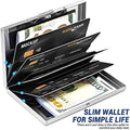 RFID Blocking Credit Card Holder | Slim Metal Wallet