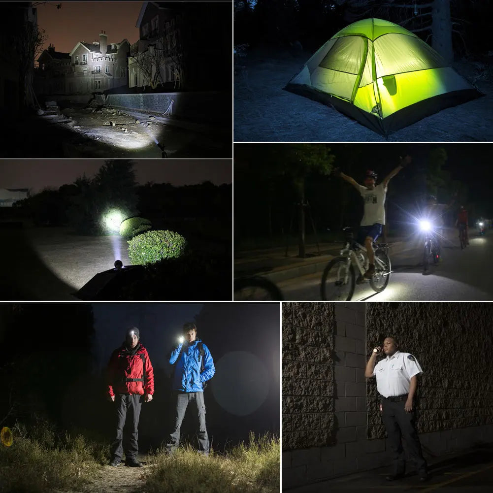 T6 LED Flashlight | Portable Telescopic Tactical Torch