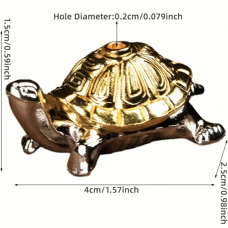 Metal Turtle Snail Shape Incense Holder | Alloy Animal Incense Burner for Home Decor
