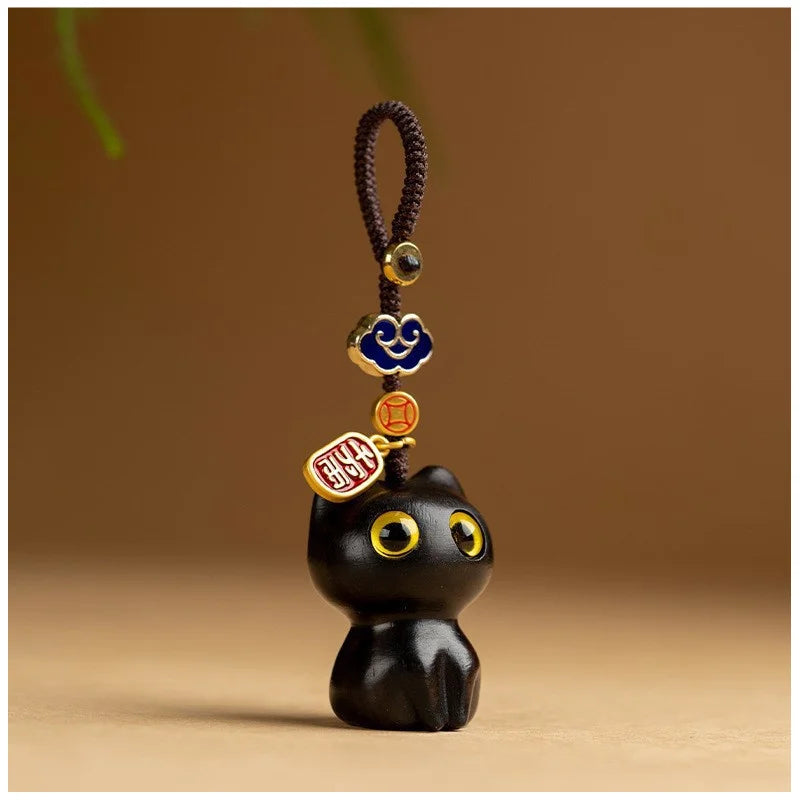 Sandalwood Scented Cat Keychain | Cute Phone Chain and Bag Pendant