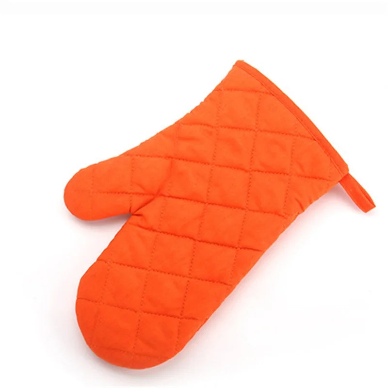 Non Slip Heat Proof Oven Glove | Polyester Cotton Microwave Protector for Baking and BBQ