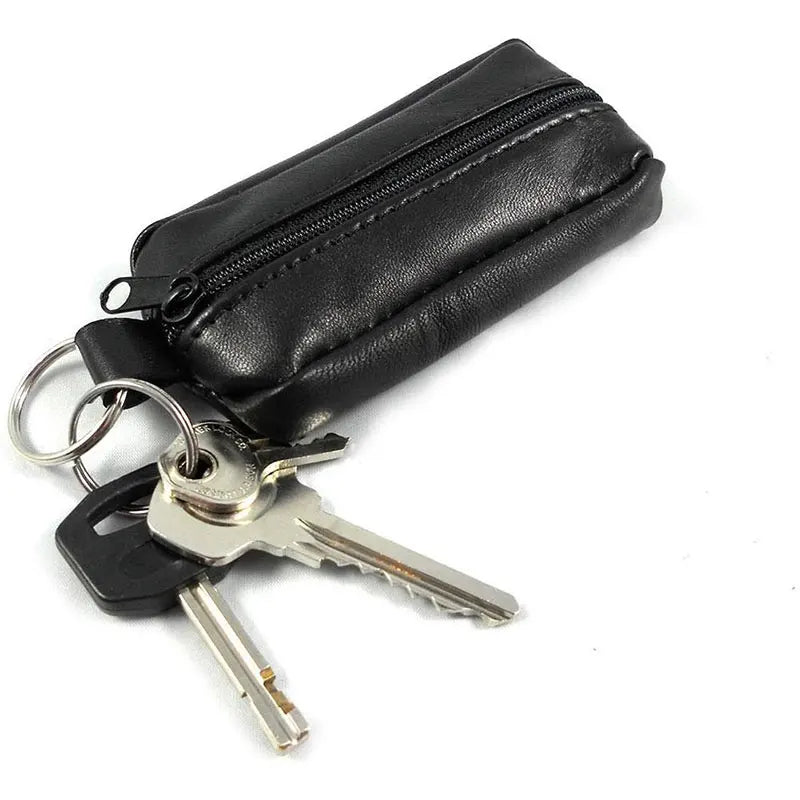 Mini Zipper Soft Purse | Unisex Small Wallet for Money and Pocket Change