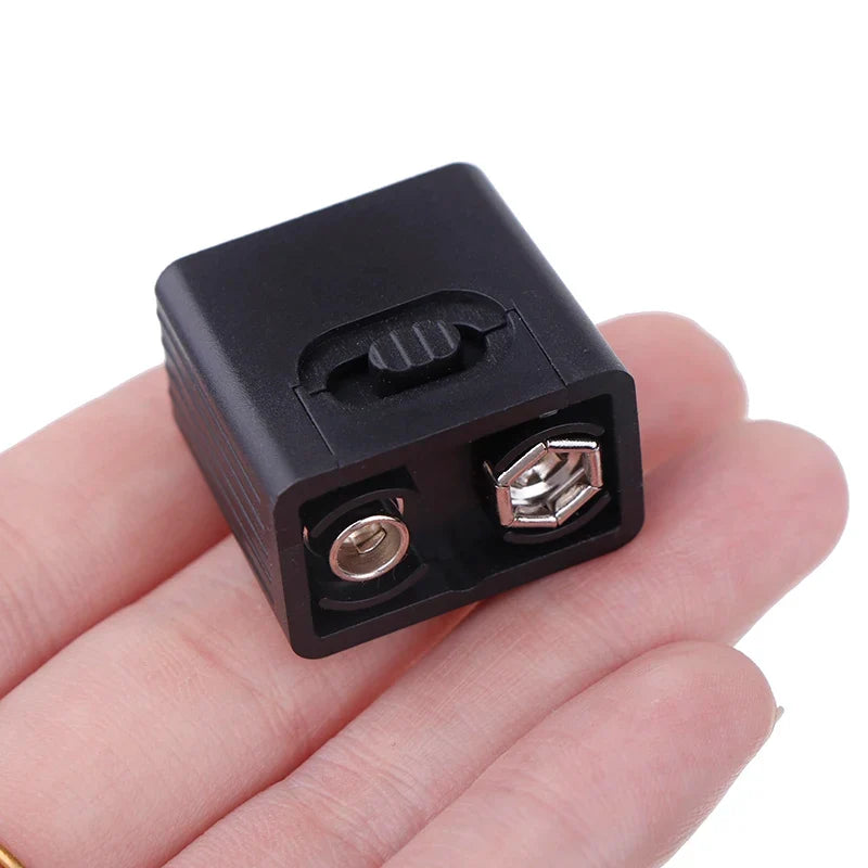 9V Mini LED Flashlight | Compact COB Key Light for 6F22 Battery