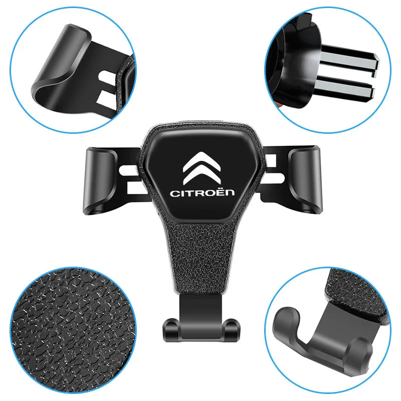 Gravity Car Phone Holder for Citroen | Auto-Clamp Air Vent Mount